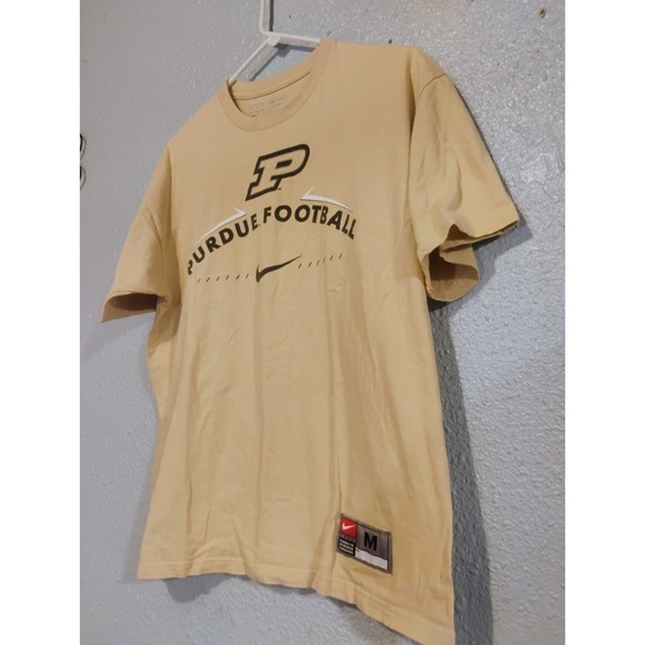 Cool Nike Team Purdue Football Tshirt Great Clean Shape Size Medium Dbl Sided - Picture 2 of 5